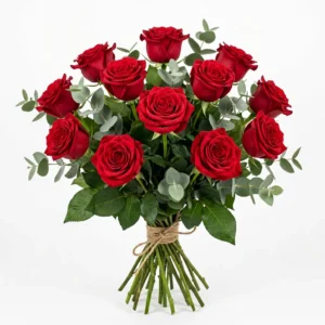 Bouquet of 12 Red Roses